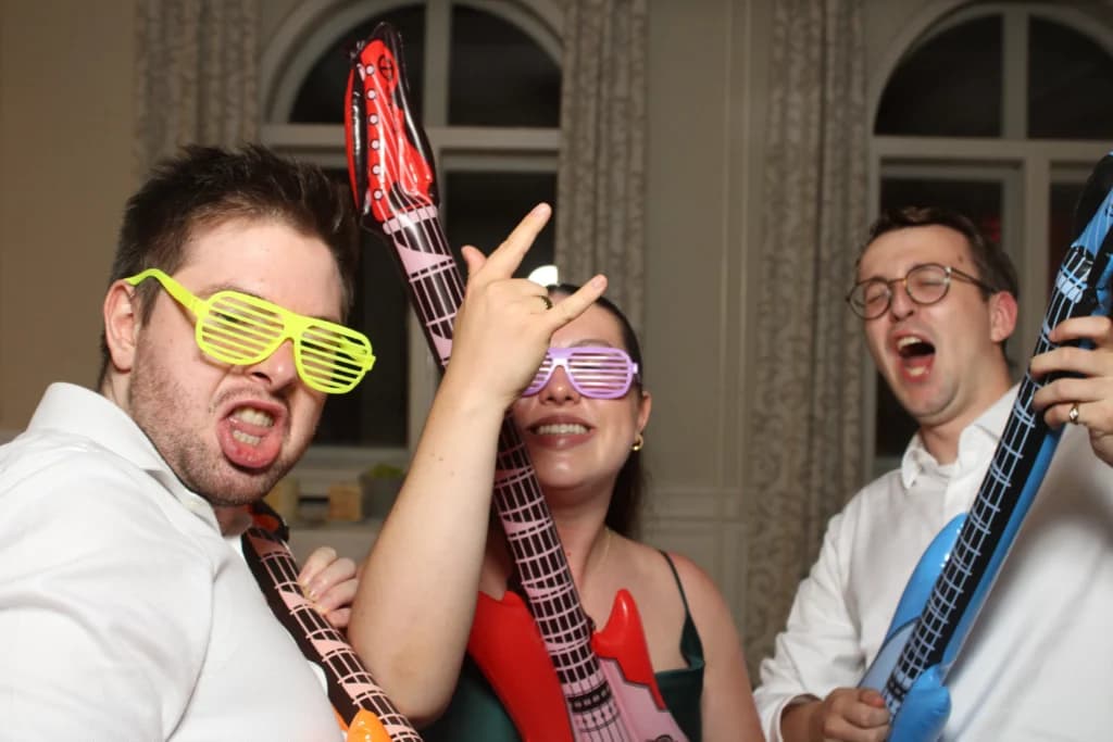 Gäste an der Photobooth auf einem Event